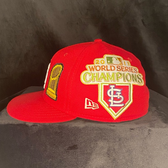 New Era St. Louis Cardinals Red On-Field Authentic Collection 59FIFTY Fitted Hat - Picture 4 of 4